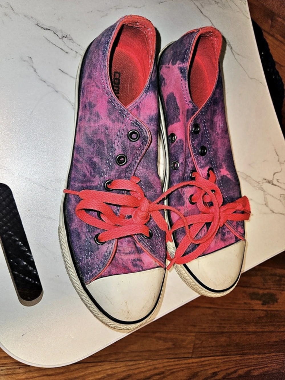 Converse Chuck Taylor All Star Kids Sneakers Purple & Pink Girls US 4